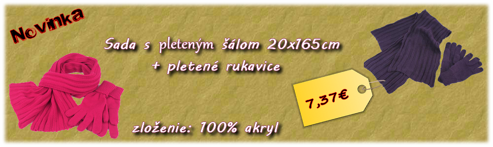 Pletené šále novinka