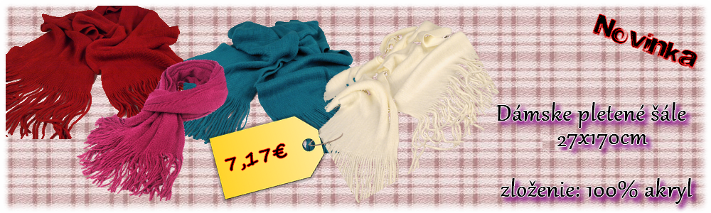 Pletené šále novinka